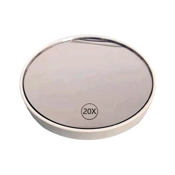 Антизапотевающее увеличительное зеркало для макияжа на присоске, косметическое зеркало 20X Ручное увеличительное зеркало для макияжа с ручкой, белый