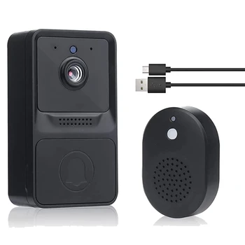 Видеодомофон Беспроводной дверной звонок с облачным хранилищем, 2-сторонний аудиомониторинг в режиме реального времени