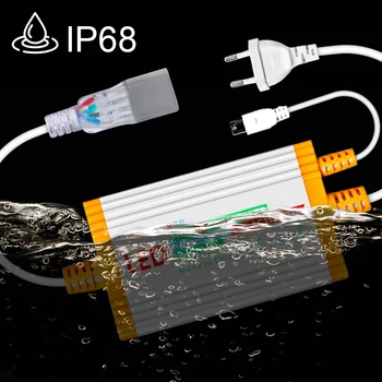 Водонепроницаемый IP68 RGB светодиодная лента Источник питания 220 В 1500 Вт ЕС Штепсельный трансформатор Адаптер для светодиодной ленты RGB с дистанционным управлением