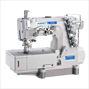 Высокоскоростная швейная машина Jukky FH500B с блокировкой может применяться для шитья с двойным декорированием и различных украшений.
