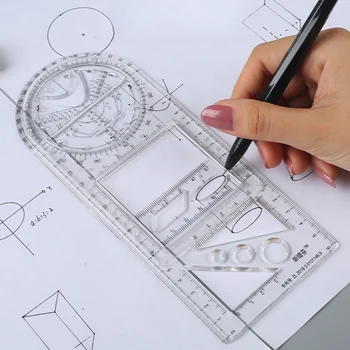 Геометрический чертеж Измерительный инструмент для школьников Офисная архитектура Измерительная линейка Черчение Кавайные школьные принадлежности