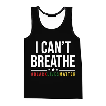 Горячие жилеты Black Lives Matter 3D-печатный мужчина / женщины повседневная модная кампания жилет детский пляжный топ летний негабаритный тренажерный зал одежда для мужчин