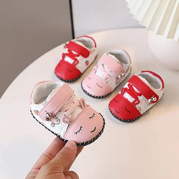 Детская обувь для ходьбы на мягкой подошве для девочек Princess Shoes 6-12 месяцев Одинарная обувь Удобная