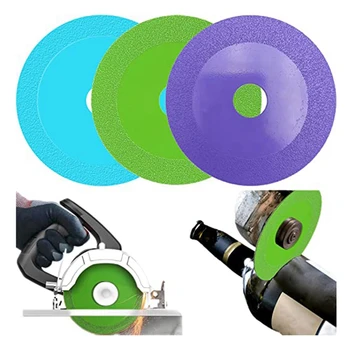  Диск для резки стекла, Пильный диск Стеклокерамическая резка для угловой шлифовальной машины, 4-дюймовый ультратонкий алмазный пильный диск