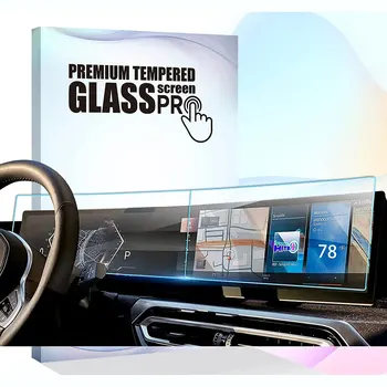  для BMW 3 серии Hybrid 2023 года,iDrive 8 Sedan Защитная пленка для экрана Сенсорный экран Изогнутый дисплей Навигация Закаленное стекло Защитный