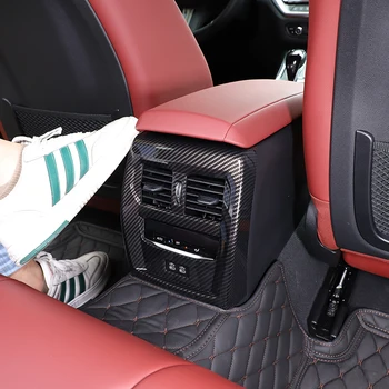 Для BMW 4 серии G22 2020-2023 ABS Углеродное волокно Автомобиль Задний воздуховыпуск Защита от удара Крышка рамы Наклейка Отделка Автомобильные аксессуары