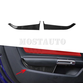  для Ford Mustang Soft Carbon Fiber Внутренняя крышка дверной панели автомобиля 2015-2020 2 шт. (2 цвета)