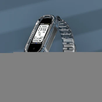 Для Mi Band 8 Ремешок для Mi Band 3 4 5 6 7 8 Прозрачный Glacier Discovery Edition Силиконовый браслет для часов Браслет Спортивный ремень