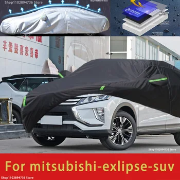 Для Mitsubishi exlipse Fit Наружная защита Автомобильные чехлы Снежный чехол Солнцезащитный козырек Водонепроницаемый пыленепроницаемый Внешний черный автомобильный чехол