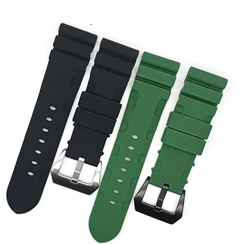 Заменить силиконовый ремешок для часов Panerai Huawei Ремешок для часов 24 мм Резиновый браслет Спортивный водонепроницаемый браслет на запястье