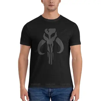 Затемненный: Boba Skull Essential T-Shirt футболки для мужчин упаковка мужские тренировочные рубашки футболки с графикой мужские футболки с графикой