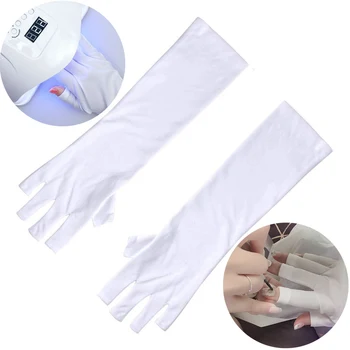  Защита от ультрафиолета Перчатки для маникюра Нейл-арт - радиационно-защитный экран, светодиодная / УФ-лампа Сушилка для рук Безопасность рук