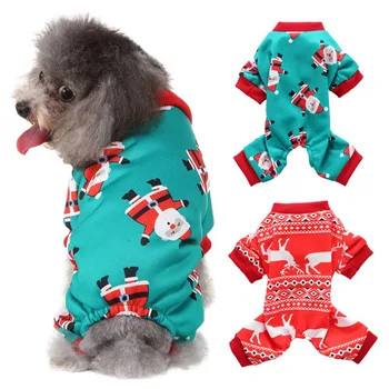 Зимний пижама для собак Мягкий комбинезон для маленьких собак Кошка Ши-тцу Йоркширские пуловеры Мягкий флис Щенок Кошка Одежда Товары для домашних животных