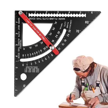 Измерительная линейка Измерительный транспортир Линейка Инструмент Регулируемый квадратный плотник Измерительный инструмент для разметки плитки Столярные изделия Каркас