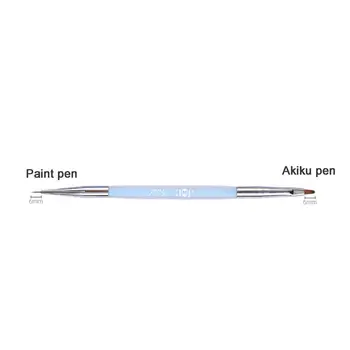 Карандаш для ногтей Удобный акриловый стержень Универсальный круглый плоский карандаш для рисования Liner для домашнего использования
