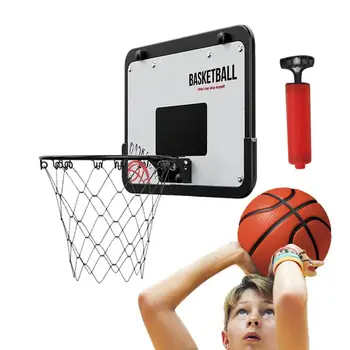  Крытый баскетбольный обруч Складной баскетбольный обруч над дверью с присоской Игрушечные спортивные товары для комнаты для занятий Гараж Игровая комната