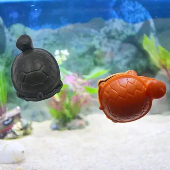  магнитная стеклянная щетка для черепахи Высококачественные мягкие и простые в уходе скребки для очистки в форме черепахи для аквариума Небольшой аквариум