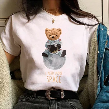 медведь футболка женская манга графические футболки женская манга аниме одежда 2000-х годов