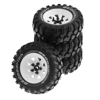 Металлические 1,9-дюймовые колесные шины Beadlock для 1:10 RC Гусеничный автомобиль Axial SCX10 90046 TRX4 Redcat GEN8, белый