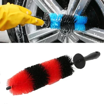  Многофункциональная щетка для мытья колес Автомобильный грузовик Мотор Двигатель Решетка радиатора Щетка для мытья колес Инструмент для очистки обода шин 17 дюймов Easy Reach