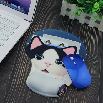 Мультяшная подушка для мыши Силиконовый коврик для мыши Защита запястья Очаровательный коврик для мыши для домашнего офиса