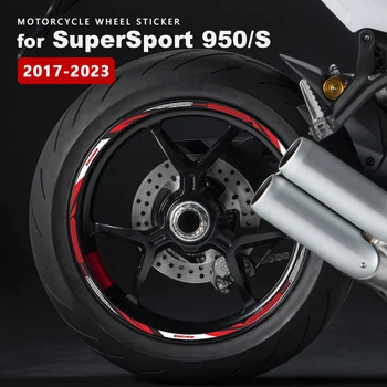 Наклейки на колеса мотоцикла водонепроницаемые для аксессуаров Ducati Streetfighter V4 SuperSport 950 S Streetfighter V2 V4S 848 Наклейка на обод