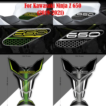 Наклейки на протектор бака для Kawasaki Ninja 650 Z Z650 VERSYS 2018 2019 2020 2021 Набор наклеек Коленная эмблема Значок Логотип Обтекатель
