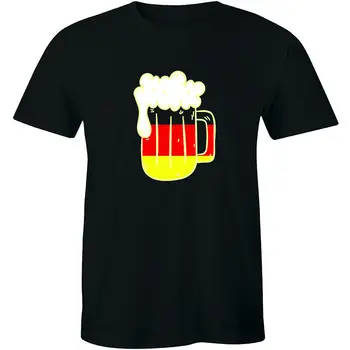 Немецкая пивная кружка Рубашка Берлин Национальный флаг Патриотическая мужская футболка Футболка