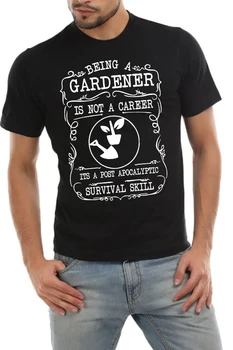 Новая повседневная модная футболка с цветочным принтом Новая мода для мужчин С коротким рукавом Быть садовником - это не классическая футболка для карьеры