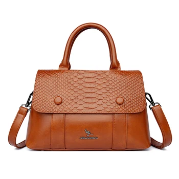 Новая роскошная женская сумка с крокодиловым рисунком Новая высококачественная женская сумка через плечо из искусственной кожи Бренд Дизайн Модный кошелек