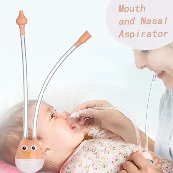  Новорожденный Детский Назальный Аспиратор Для Детей Очиститель Носа Присоска Инструмент Защита Здравоохранение Детский рот Назальное всасывание Devie