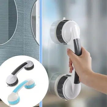  Новые поручни для ручек для душа Ultra Grip Двойная блокировка безопасных присосок, помогающих справиться с противоскользящей опорой для туалетной комнаты