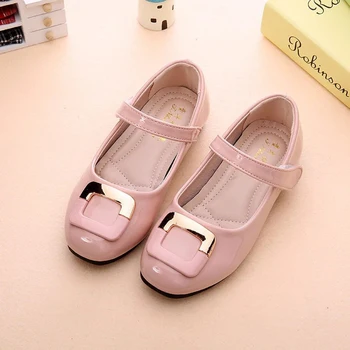 Обувь для девочек Весна Осень Неглубокая Японская Кожа Детские Плоские Лоферы Обувь Для Девочки Розовые Принцесса Одинарные Туфли Chaussure Fille