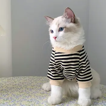 Одежда для кошек Осеннее и зимнее домашнее животное Собака Кошка Короткая кукла Двуногая толстовка