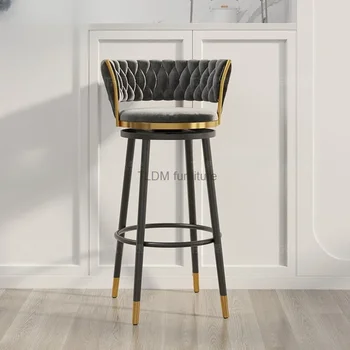 Особенность Современные барные стулья Скандинавский стул для гостиной Открытый роскошный барный стулья Дизайн кухни Высокая мебель Barkrukken SR50BC
