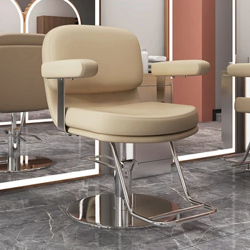 парикмахерская парикмахерская стул для макияжа ресниц парикмахерские металлический стул для шампуня современная роскошная мебель для салона Cadeira Ergonomica