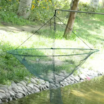 Портативная рыболовная сеть Складная рыболовная сеть для ловли креветок, крабов, креветок, портативный подсачек для гаваней для краба
