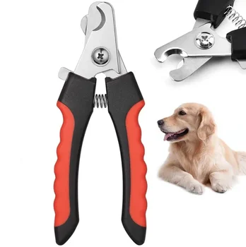  Профессиональная машинка для стрижки ногтей домашних животных с защитными ножницами из нержавеющей стали для кошек и собак