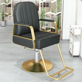 Профессиональные эргономичные парикмахерские кресла Удобный косметический салон для макияжа Парикмахерские кресла Поворотный Silla De Barbero Современная мебель