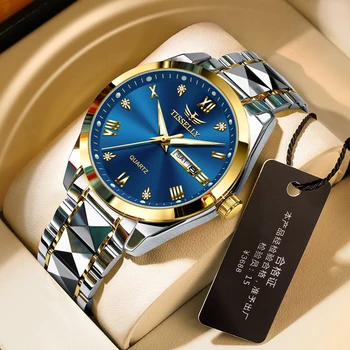 Роскошные кварцевые часы Мужской стальной календарь Бестселлер reloj hombre Новый дизайн Высочайшее качество 2024