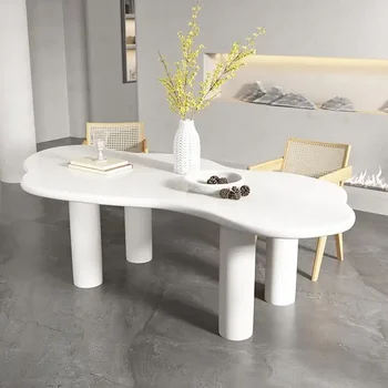 Роскошный водонепроницаемый обеденный стол Термостойкость Скандинавский дизайн Современный обеденный стол Гостиная Завтрак Mesas De Jantar Домашняя мебель
