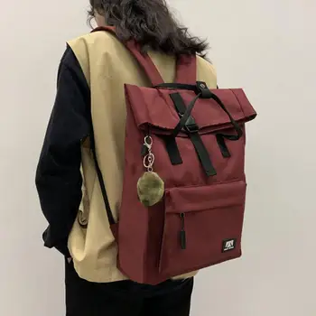 Рюкзак для ноутбука Портативный рюкзак для ноутбука из мягкой ткани Легкая школьная сумка большой емкости для школы