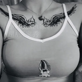 сексуальные крылья ангела татуировка наклейки полосы временные татуировки y2k поддельные татуировки для женщин tatto дешевые товары милый тату искусство стикер