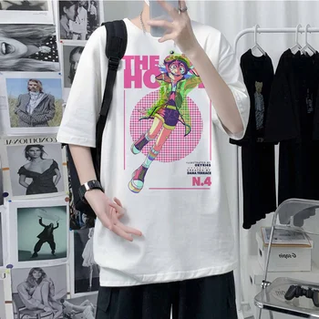 Сова дом футболка мужская смешная комическая уличная верхняя мужская y2k аниме уличная одежда