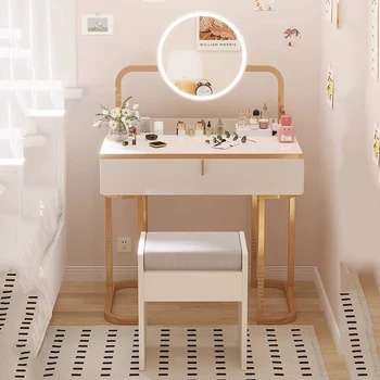 Современный минималистичный туалетный столик Девушка Женщины Комоды Туалетный столик Макияж Текстура Coiffeuse de Chambre Роскошная мебель