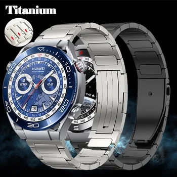 Титановый ремешок 22 мм для Huawei Watch 4 4PRO Ultimate GT 2/2e 3pro 46 мм Роскошный металлический ремешок для часов Samsung 3 45 мм S3 Amazfit