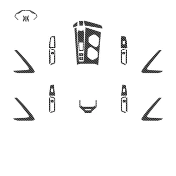 Углеродное волокно для MG 7 MG7 2023 Наклейка для интерьера автомобиля Молдинги Отделка Планка Центральная консоль Шестерня Дверь Окно Подъем Автомобильные аксессуары