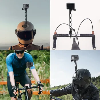 Удлинитель шлема для GoPro 11 10 9 для Insta360 One для экшн-камеры DJI Osmo Тактический держатель для рукоятки Аксессуары для крепления