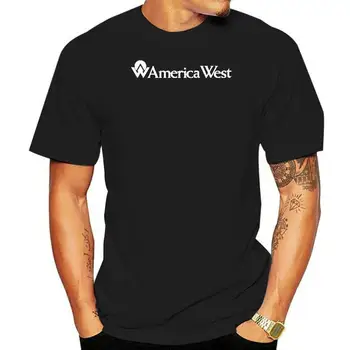 Футболка авиакомпании США с ретро-логотипом AmericaWest Airlines