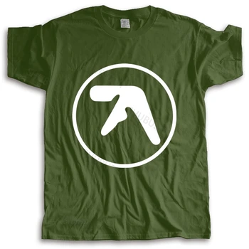 футболка мужская футболка с круглым вырезом APHEX TWIN Футболка с логотипом Электронная МУЗЫКА Техно ХАРДКОР Windowlicker топы мода унисекс футболки